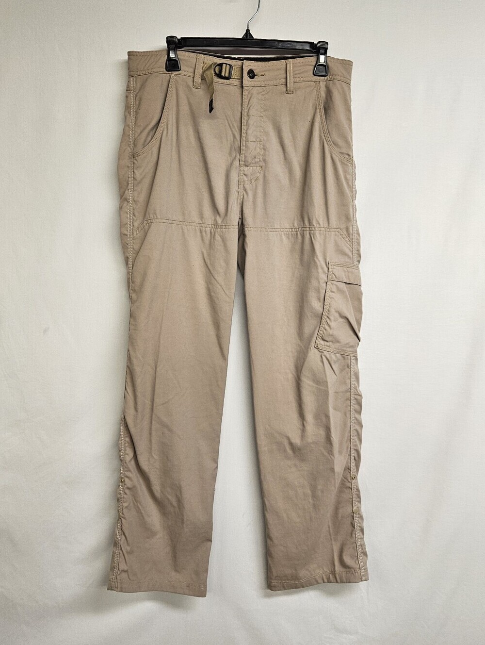 PrAna Stretch Zion Tan Cargo Pant Breathable Stretch Men's Med X 32L